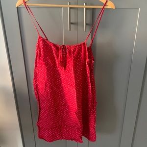 Polka dot slip dress